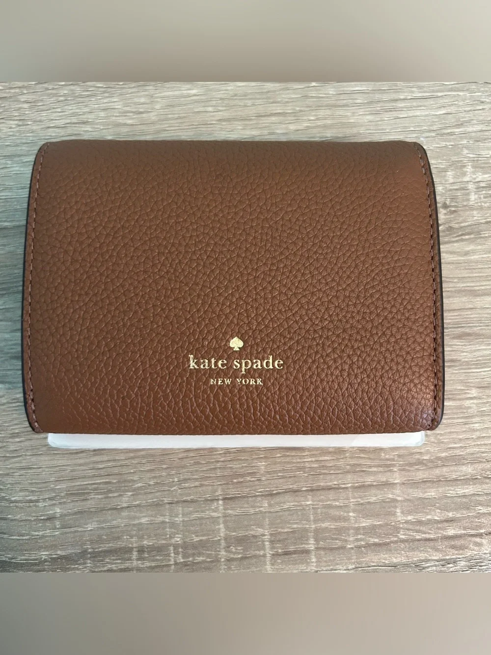 Kate Spade Kayla Small L Zip Wallet KK056 Warm Gingerbread Outlet